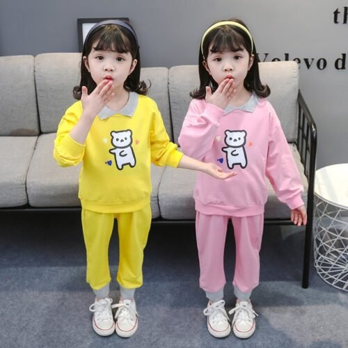 STELAN ANAK CEWEK IMPORT 1SET BAJU SAMA CELANA ANAK CEWEK